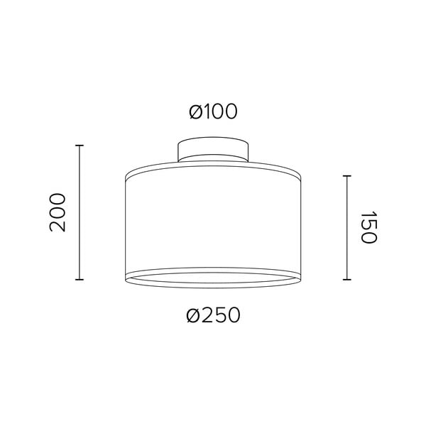 Stropna svjetiljka od hrastovog furnira Sotto Luce TSURI S, ø 25 cm-image-2