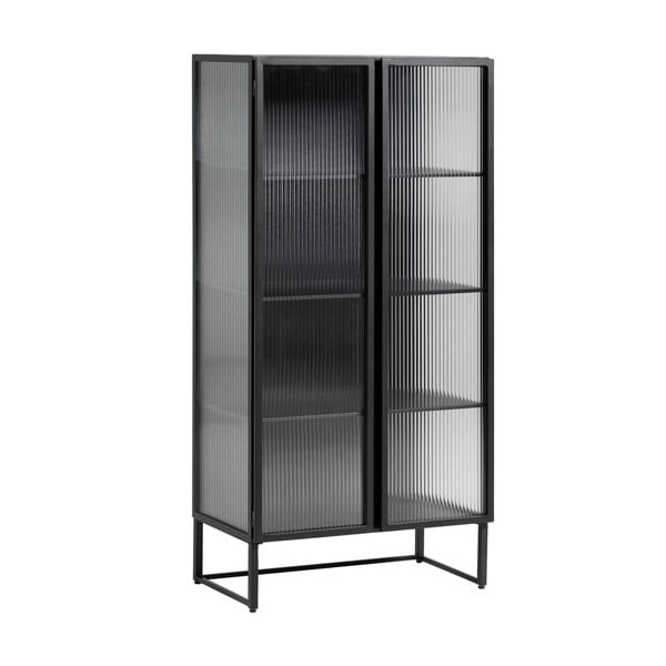 Crna željezna vitrina 70x143x41 cm Trixie – Kave Home