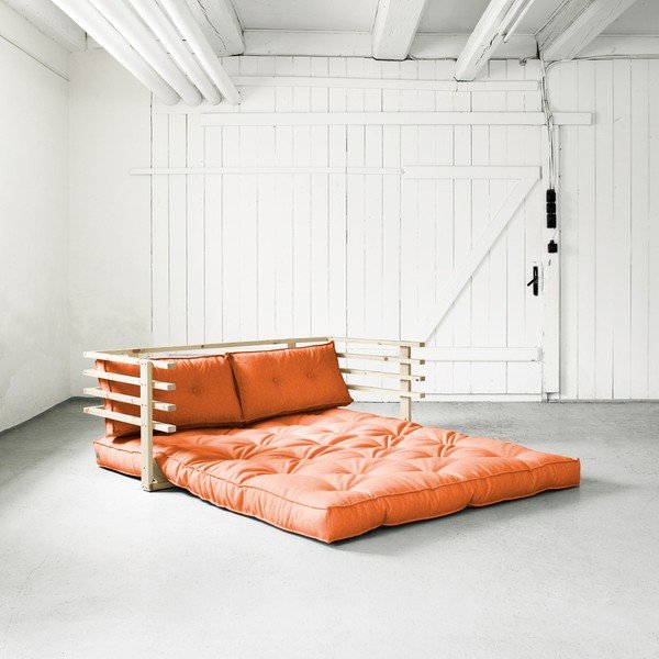 Sofa na razvlačenje Karup Funk Natural / Orange-image-1