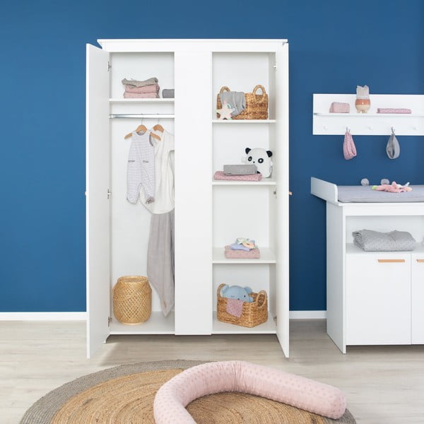 Bijela dječja garderoba 119x190x52 cm Anton – Roba-image-1
