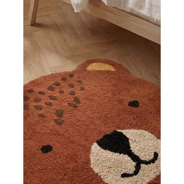Smeđi periv/ručno rađen pamučan dječji tepih 120x149 cm Snuggle Berry – Hanse Home-image-3