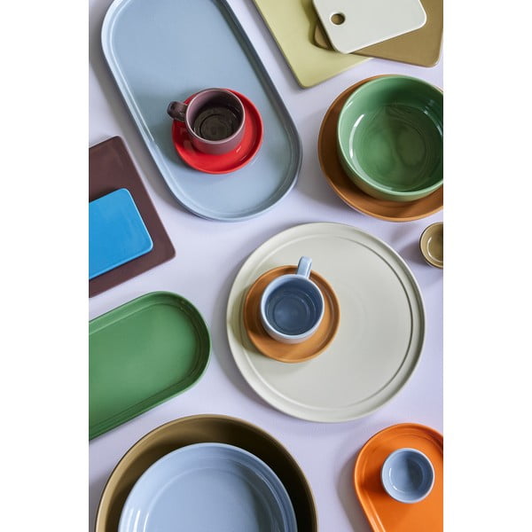 Svijetlo plava/smeđa šalica od kamenine Amare – Hübsch-image-2