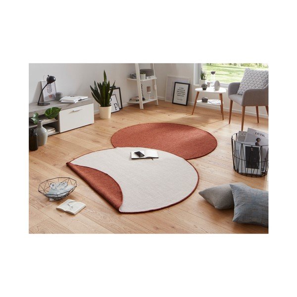 Cigla crveni vanjski tepih NORTHRUGS Miami, ø 200 cm-image-2