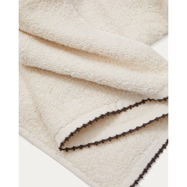 Bež pamučan ručnik od frotira 90x150 cm Sinami – Kave Home-image-1