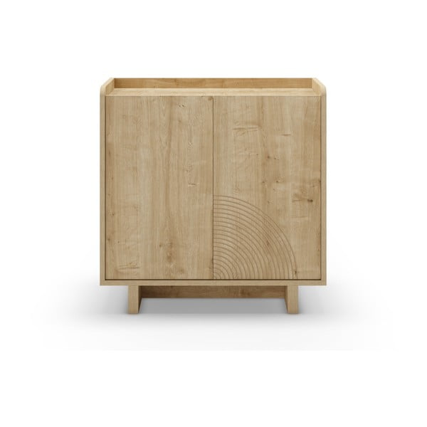 Ormarić u dekoru hrasta u prirodnoj boji 80x80x40 cm Daira – Marckeric