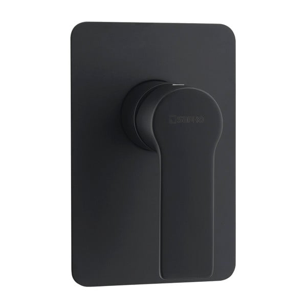 Mat crna ugrađena slavina za tuš (s 1 izlazom) Pax – Sapho