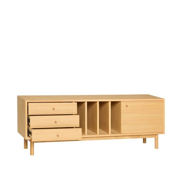 Komoda u dekoru hrasta u prirodnoj boji 140x50x37 cm Nobby – Hübsch-image-4