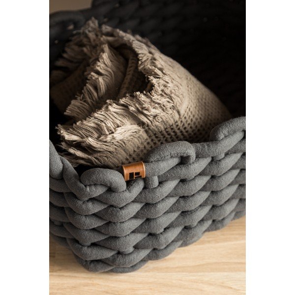 Tekstilna košara 35x25x14 cm Peach Skin M – Bigso-image-2