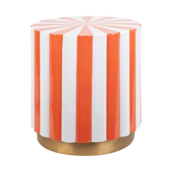 Metalni okrugli pomoćni stol ø 40 cm Candy Swirl – Leitmotiv