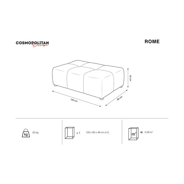Bež sofa modul Rome - Cosmopolitan Design-image-4