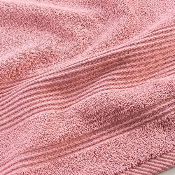 Ružičasti pamučni ručnik od frotira 90x150 cm Tendresse – douceur d'intérieur-image-2