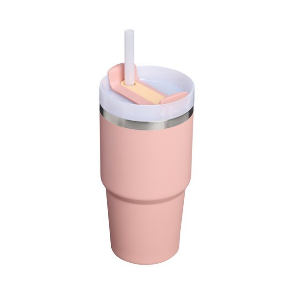 Termosica od nehrđajućeg čelika sa slamkom boja breskve 600 ml Quencher H2.O FlowState™ Tumble Peach Rose – Stanley-image-2
