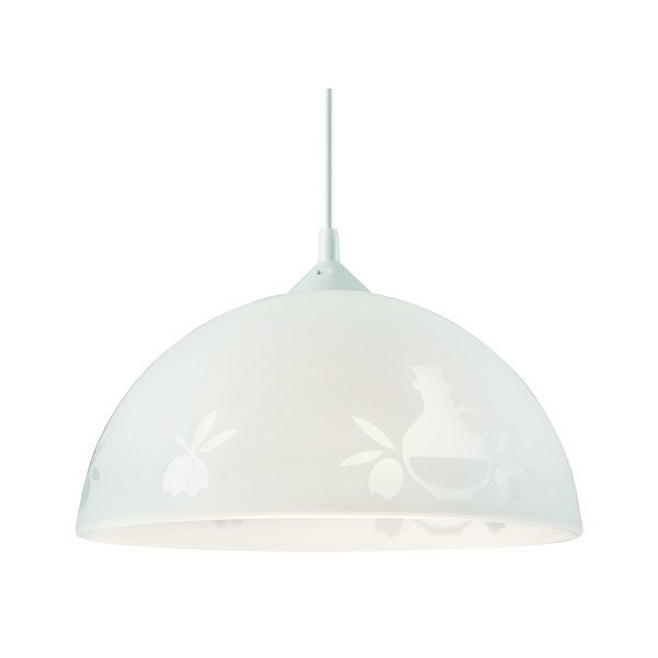 Bijela viseća svjetiljka ø 30 cm – LAMKUR-image-1