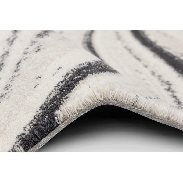 Sivo-krem vuneni tepih 133x180 cm Zebre – Agnella-image-2
