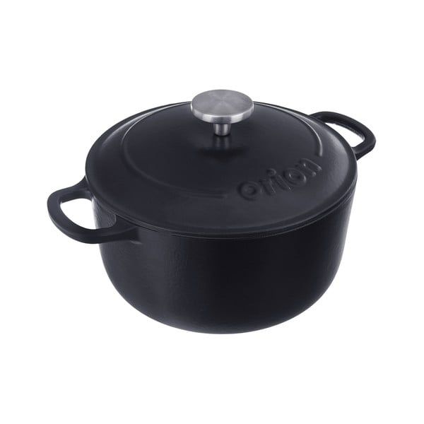 Lonac od lijevanog željeza s poklopcem prikladni za indukcijsko kuhalo 3,3 l LITINA SMALT – Orion-image-2