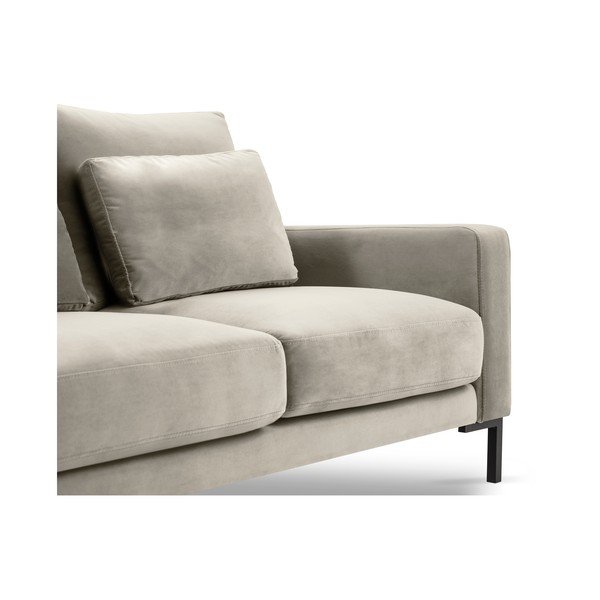 Bež baršunasta sofa Interieurs 86 Seine, 158 cm-image-1