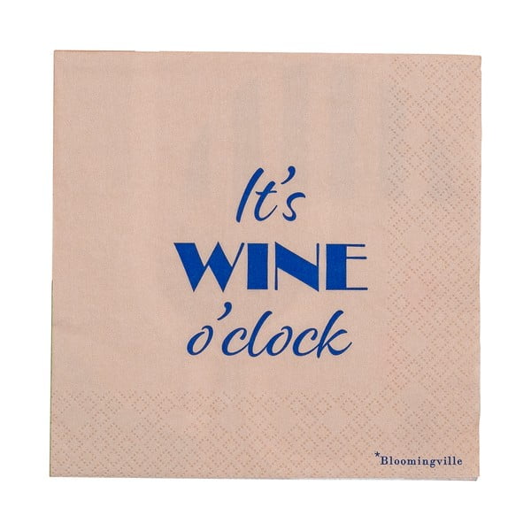 Papirnati ubrusi u setu 20 kom Wine – Bloomingville-image-2