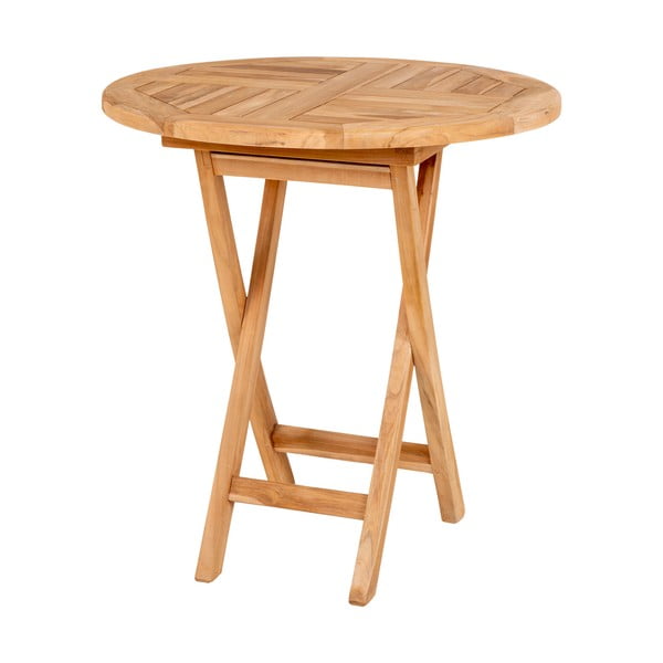 Vrtni blagovaonski stol od tikovine Bonami Essentials Oviedo, ø 70 cm-image-2