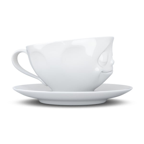 Bijela porculanska šalica za kavu 58products Happy, 200 ml-image-4