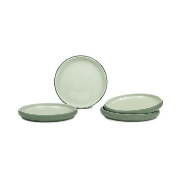 Zeleni tanjuri u setu 4 kom od kamenine ø 22 cm Aura Rondo – Bonami Selection