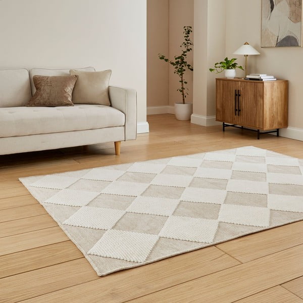 Bijeli/bež periv tepih 160x230 cm Lyna Beige&White – Think Rugs-image-2