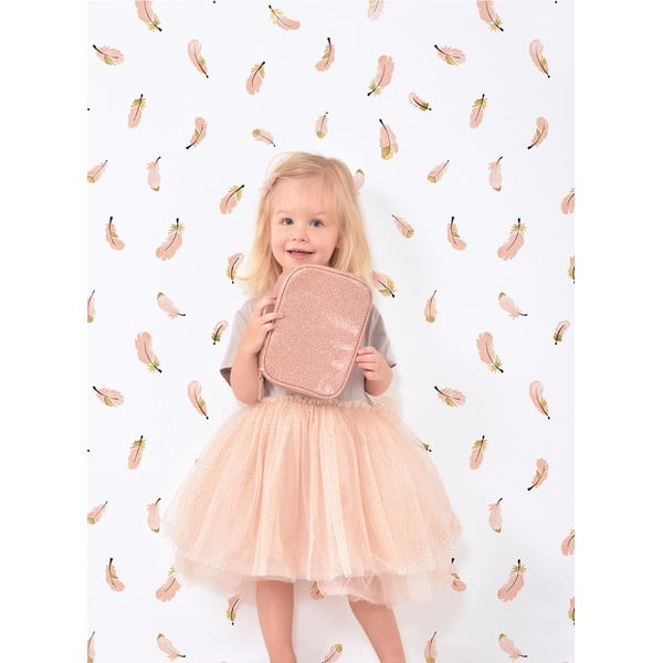 Dječja tapeta 10 m x 50 cm Gold Feathers – Lilipinso-image-1