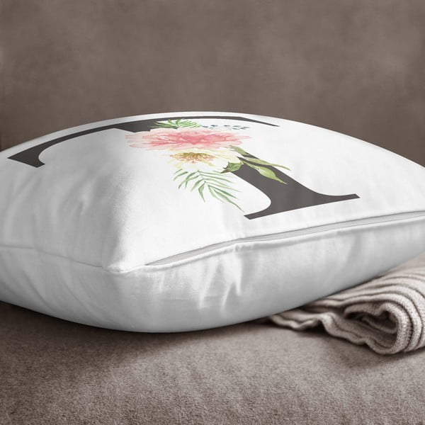 Jastučnica Minimalist Cushion Covers Floral Alphabet T, 45 x 45 cm