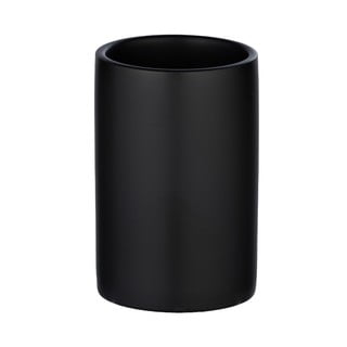 Mat crna keramička čaša za četkice Wenko Polaris