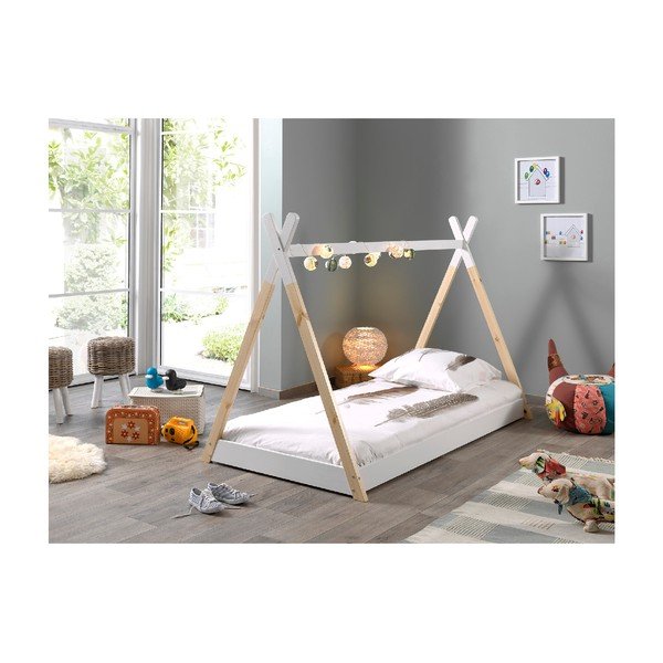 Bijeli dječji krevetić Vipack Tipi, 90 x 200 cm-image-2