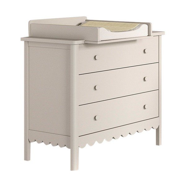 Bež dječja komoda s promjenjivim stolom 89x90x55 cm Swingo – Vipack