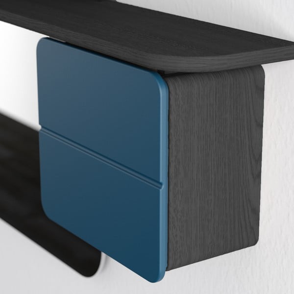 Petrolej zeleni/crni set za hodnik u dekoru hrasta One More Look – UMAGE-image-3