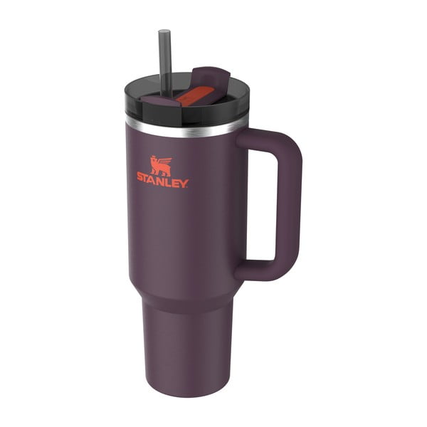 Tamno ljubičasta termosica od nehrđajućeg čelika sa slamkom 1,18 l Quencher H2.0 FlowState Tumbler Plum – Stanley-image-2