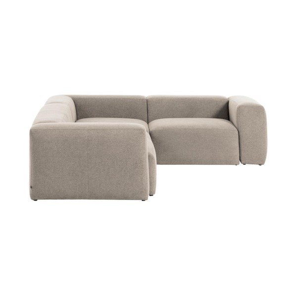 Bež kutna garnitura od šenila Blok – Kave Home-image-3