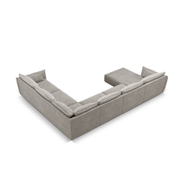 Svijetlo siva kutna garnitura (desni kut) Vanda - Mazzini Sofas-image-3