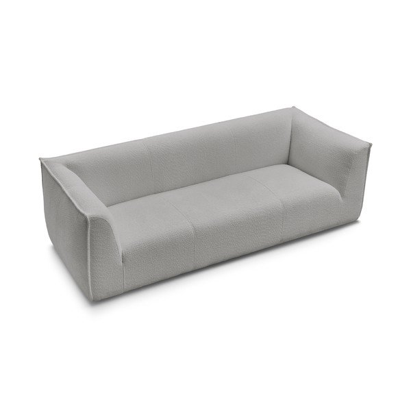Svijetlo siva sofa od bouclé tkanine 242 cm Giorgia – Bobochic Paris-image-4