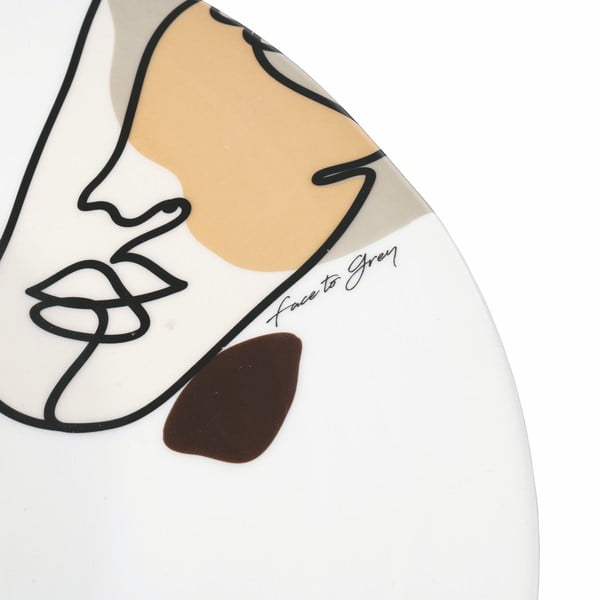 Keramički tanjur za posluživanje VDE Tivoli 1996 Face to Grey, ø 35 cm-image-2