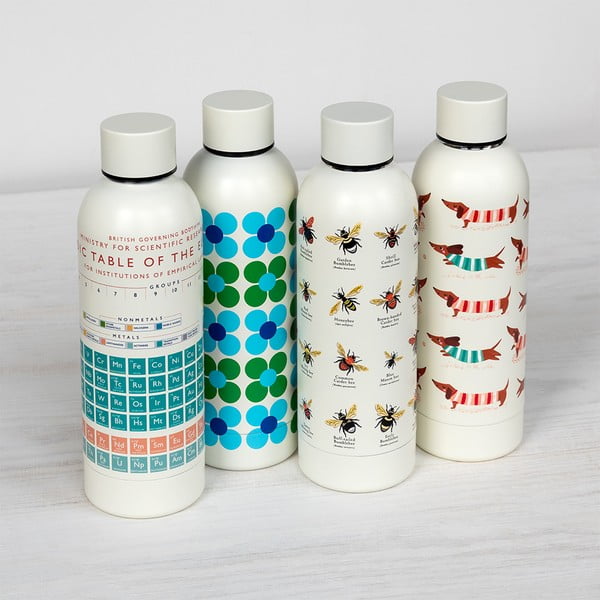 Krem boca za vodu za put od nehrđajućeg čelika 500 ml Periodic Table – Rex London-image-2