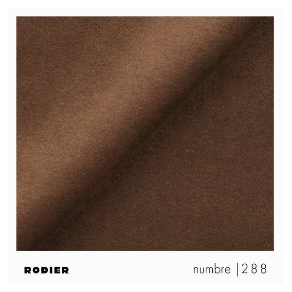 Smeđa baršunasti sklopiva/s prostorom za odlaganje kutna garnitura (s lijevim kutom/s ležaljkom) Rene – Rodier-image-4