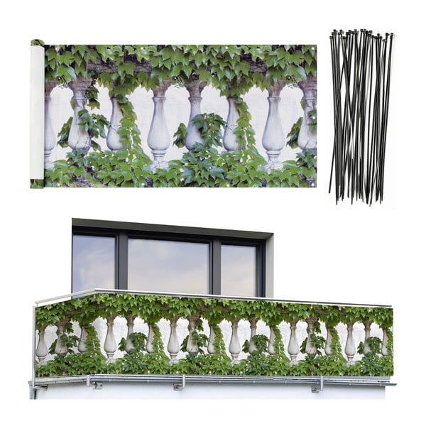 Zeleni plastičan balkonski zastor 500x85 cm – Maximex-image-4