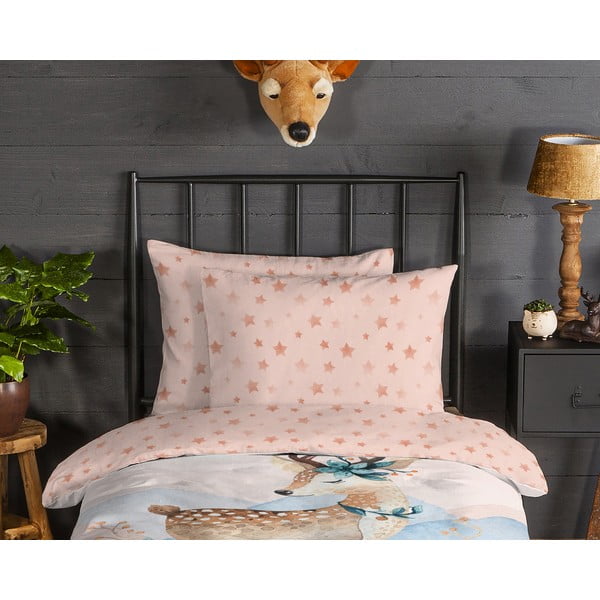 Flanelska dječja posteljina za krevet za jednu osobu 140x200 cm Josy – Good Morning-image-2