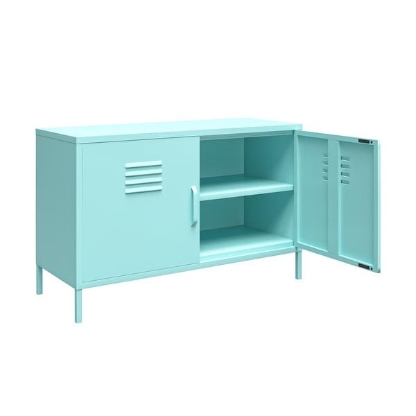 Svjetlo plavi metalni ormar Novogratz Cache, 100 x 64 cm-image-4