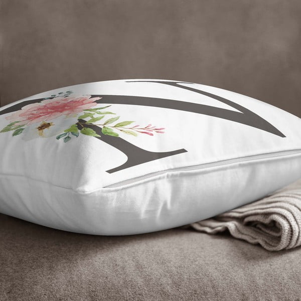 Jastučnica Minimalist Cushion Covers Floral Alphabet N, 45 x 45 cm