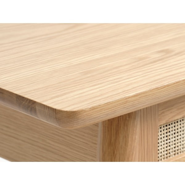 Pomoćni stol s pločom stola u dekoru hrasta u prirodnoj boji 40x110 cm Barrali – Unique Furniture-image-4