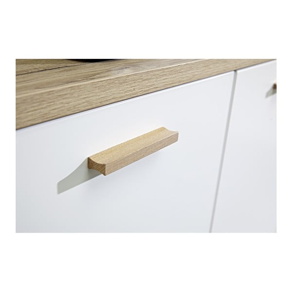 Bijela komoda s troja vrata s ladicama Germania Oslo-image-3