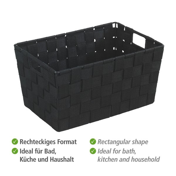 Crna košara Wenko Adria, 20 x 30 cm-image-2