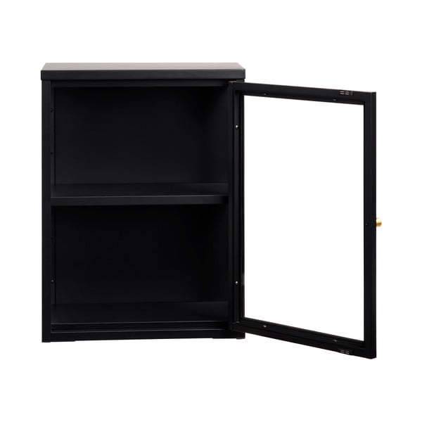 Crna metalna viseća vitrina 45x60 cm Carmel – Unique Furniture-image-3