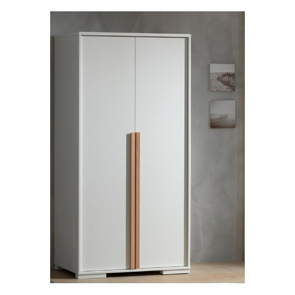 Bijeli dječji ormar 99x195 cm London - Vipack-image-1