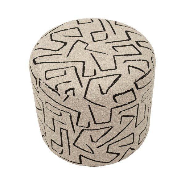 Bež tabure od bouclé tkanine Nairobi – Mauro Ferretti-image-3