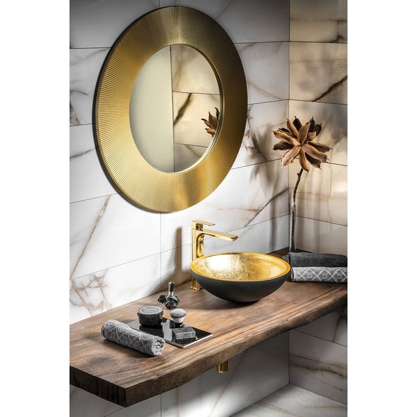 Stojeća slavina za umivaonik u zlatnoj boji Spy – Sapho-image-3