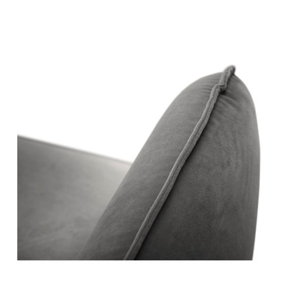 Tamno siva baršunasta fotelja Cosmopolitan Design Vienna-image-2